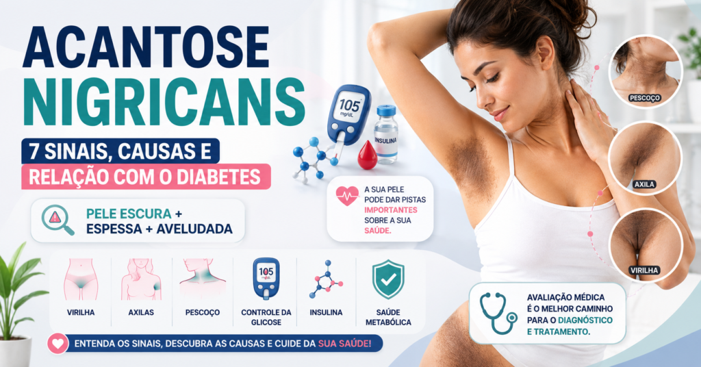 Acantose nigricans: sinais, causas e relação com diabetes