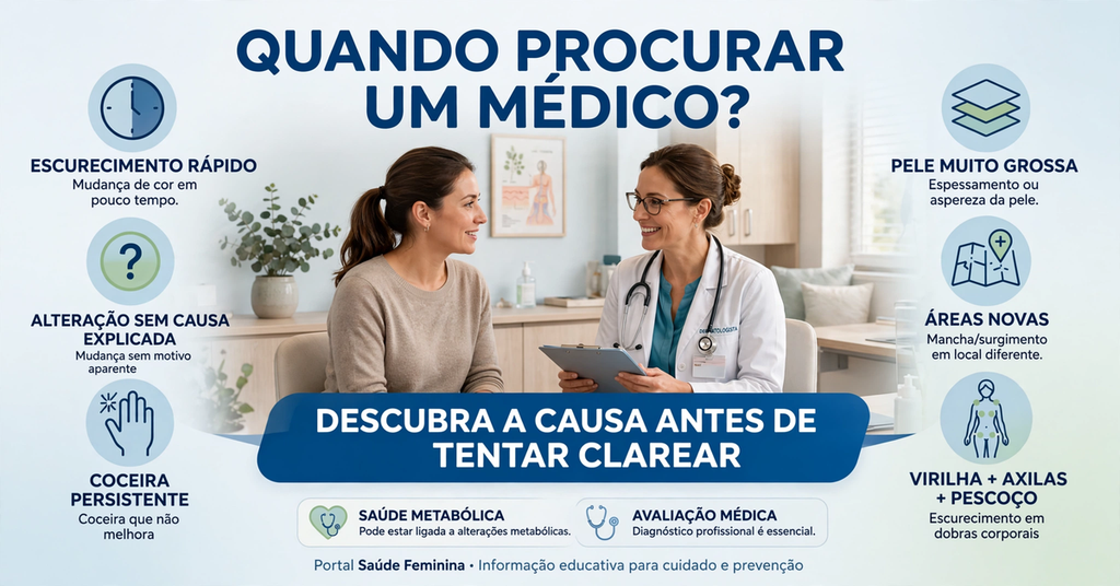 Quando a acantose nigricans precisa de avaliação médica
