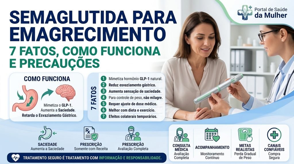 Semaglutida para emagrecer: como funciona e principais cuidados