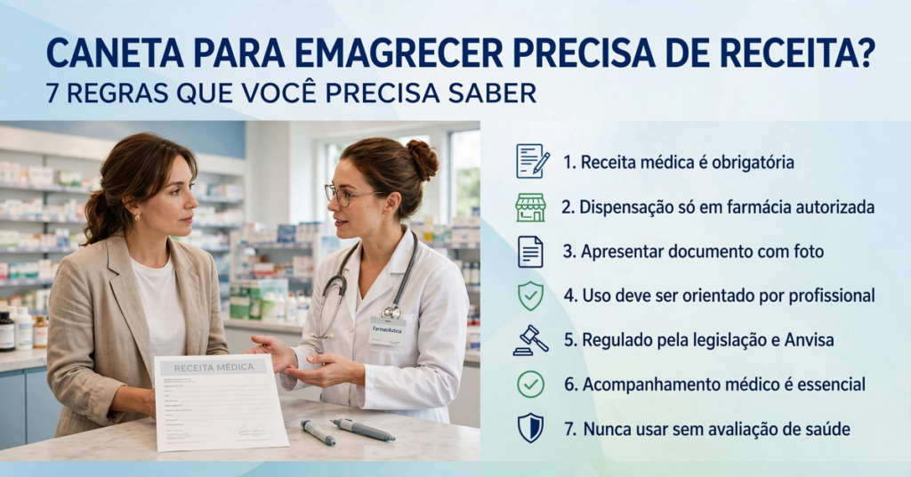 Caneta para emagrecer precisa de receita e quais são as regras no Brasil