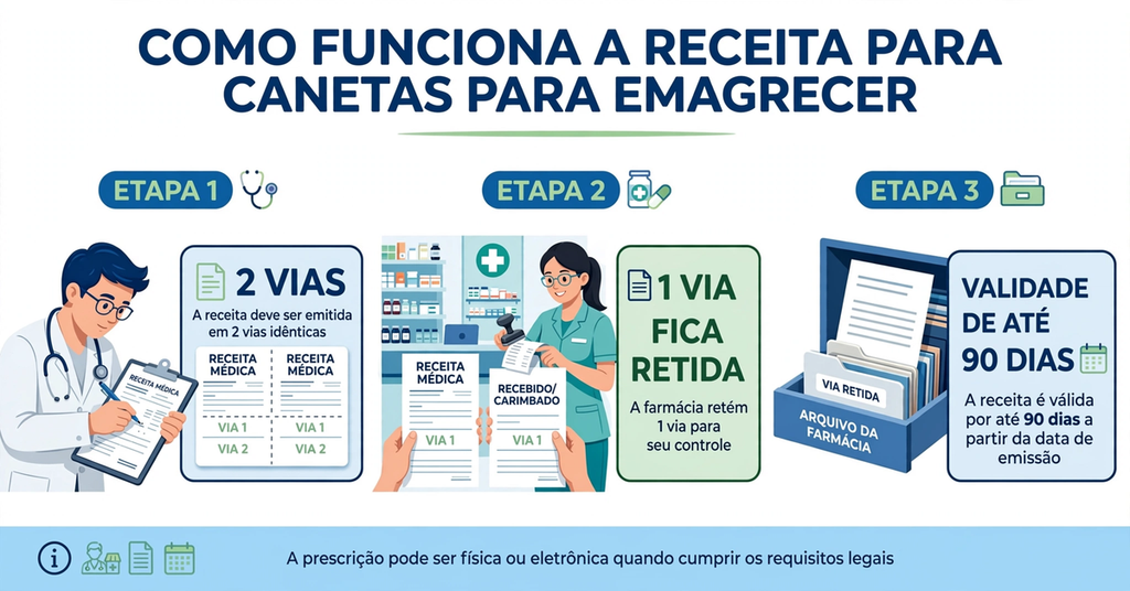 Como funciona a receita para caneta para emagrecer nas farmácias