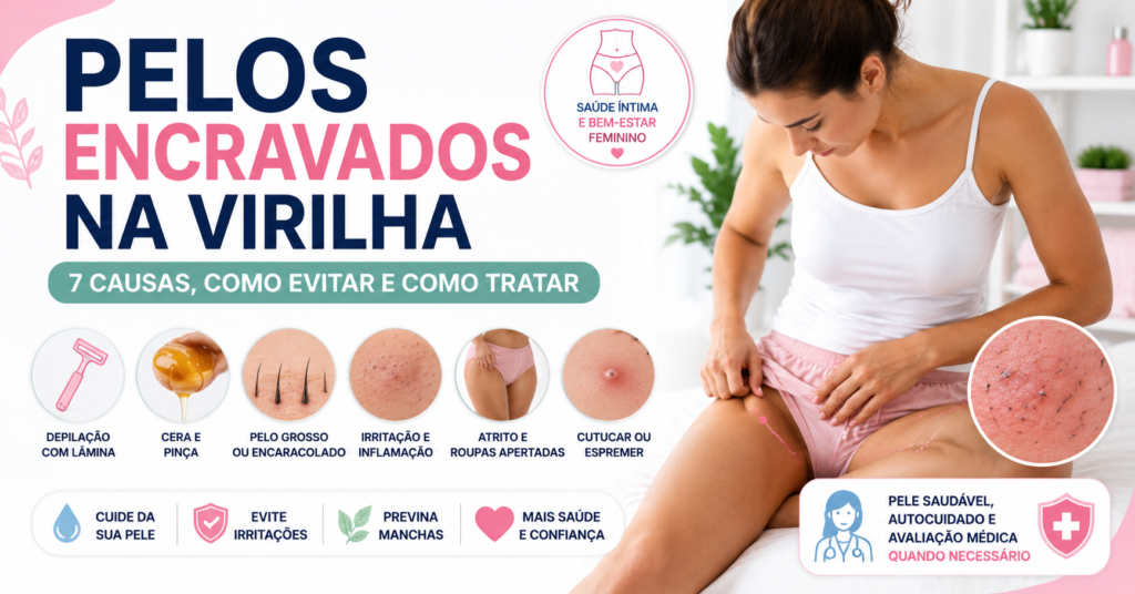 Pelos encravados na virilha: causas, prevenção e tratamento